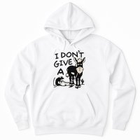 I DonT Give A Donkey Rat Funny Sarcastic Hoodie
