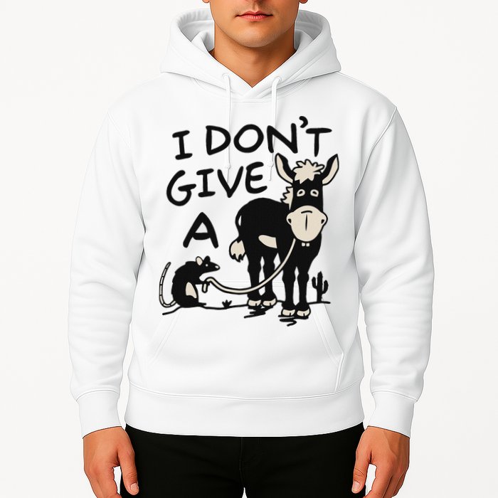 I DonT Give A Donkey Rat Funny Sarcastic Hoodie