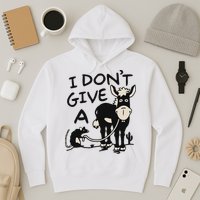 I DonT Give A Donkey Rat Funny Sarcastic Hoodie