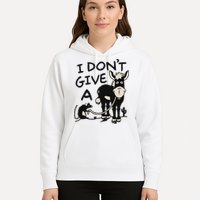 I DonT Give A Donkey Rat Funny Sarcastic Hoodie