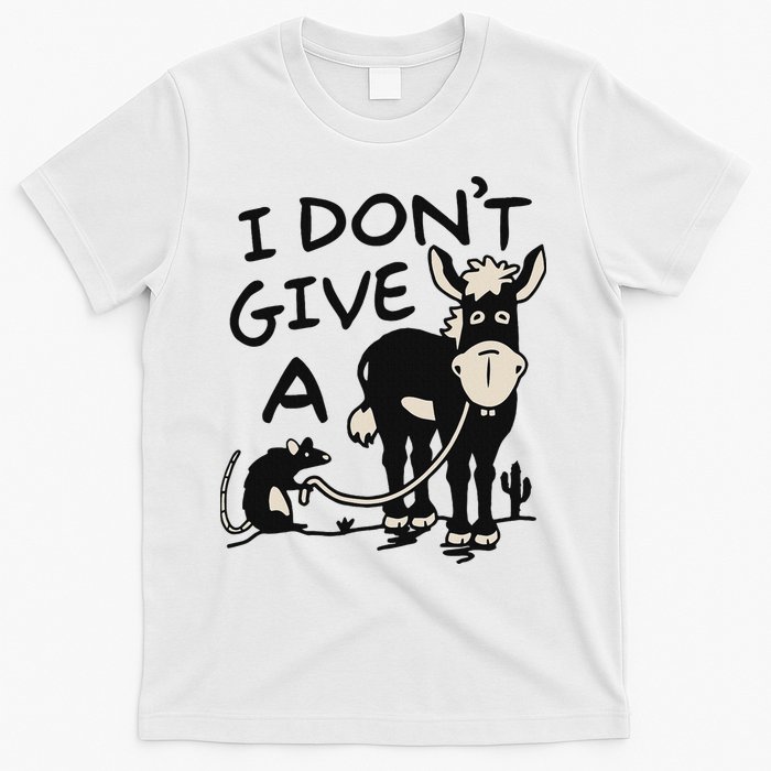 I DonT Give A Donkey Rat Funny Sarcastic T-Shirt
