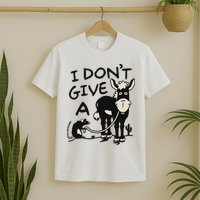 I DonT Give A Donkey Rat Funny Sarcastic T-Shirt