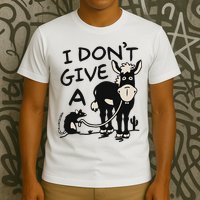 I DonT Give A Donkey Rat Funny Sarcastic T-Shirt