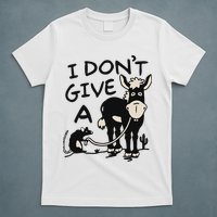 I DonT Give A Donkey Rat Funny Sarcastic T-Shirt