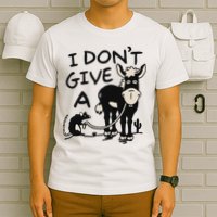 I DonT Give A Donkey Rat Funny Sarcastic T-Shirt