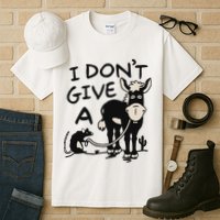 I DonT Give A Donkey Rat Funny Sarcastic Tall T-Shirt