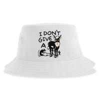 I DonT Give A Donkey Rat Funny Sarcastic Sustainable Bucket Hat