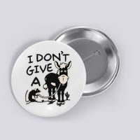 I DonT Give A Donkey Rat Funny Sarcastic Button