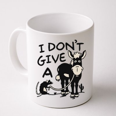I DonT Give A Donkey Rat Funny Sarcastic Mug