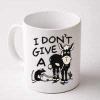 I DonT Give A Donkey Rat Funny Sarcastic Mug