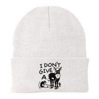 I DonT Give A Donkey Rat Funny Sarcastic Beanie