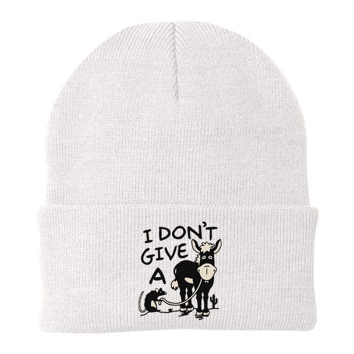 I DonT Give A Donkey Rat Funny Sarcastic Beanie