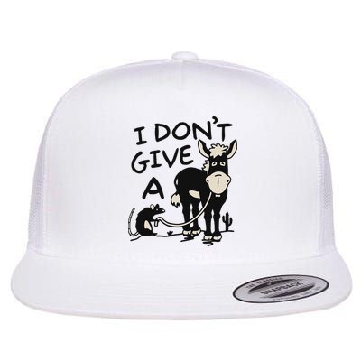 I DonT Give A Donkey Rat Funny Sarcastic Flatbill Hat