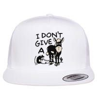 I DonT Give A Donkey Rat Funny Sarcastic Flatbill Hat