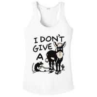I DonT Give A Donkey Rat Funny Sarcastic Ladies PosiCharge Competitor Racerback Tank