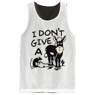I DonT Give A Donkey Rat Funny Sarcastic Mesh Reversible Basketball Jersey Tank
