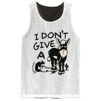 I DonT Give A Donkey Rat Funny Sarcastic Mesh Reversible Basketball Jersey Tank