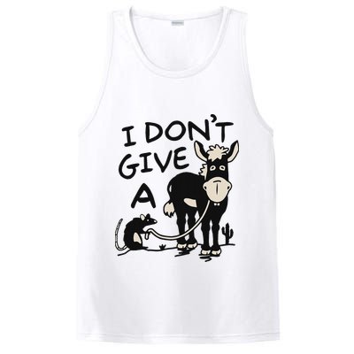 I DonT Give A Donkey Rat Funny Sarcastic PosiCharge Competitor Tank