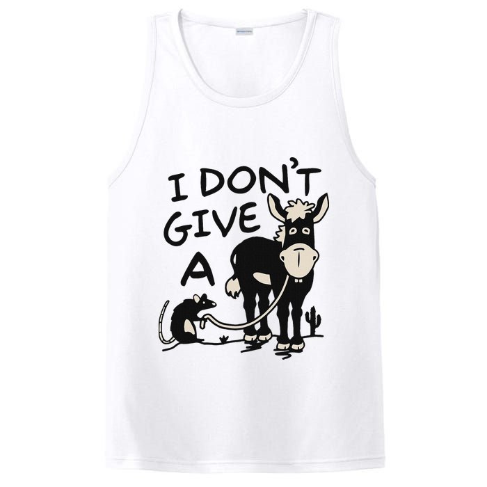 I DonT Give A Donkey Rat Funny Sarcastic PosiCharge Competitor Tank