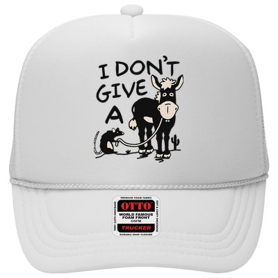I DonT Give A Donkey Rat Funny Sarcastic Trucker Hat