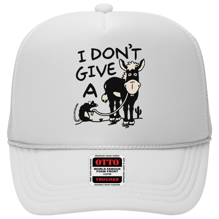 I DonT Give A Donkey Rat Funny Sarcastic Trucker Hat