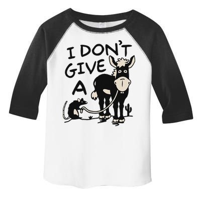 I DonT Give A Donkey Rat Funny Sarcastic Toddler Fine Jersey T-Shirt