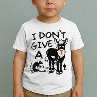 I DonT Give A Donkey Rat Funny Sarcastic Toddler T-Shirt