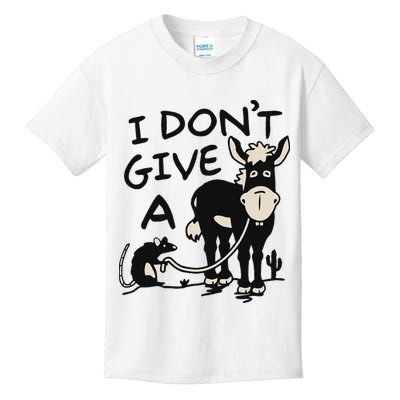 I DonT Give A Donkey Rat Funny Sarcastic Kids T-Shirt