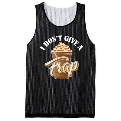 I Don't Give A Frap Funny Frappuccino Frozen Coffee Drinker Mesh Reversible Basketball Jersey Tank