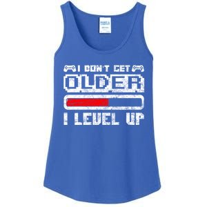 I Dont Get Older I Level Up Retro Gamers Gift Ladies Essential Tank