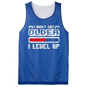 I Dont Get Older I Level Up Retro Gamers Gift Mesh Reversible Basketball Jersey Tank