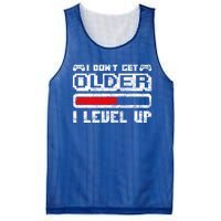 I Dont Get Older I Level Up Retro Gamers Gift Mesh Reversible Basketball Jersey Tank