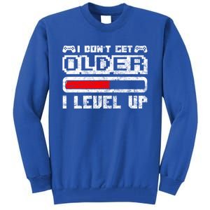 I Dont Get Older I Level Up Retro Gamers Gift Tall Sweatshirt