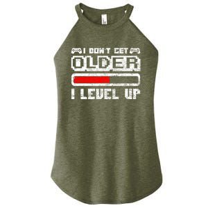 I Dont Get Older I Level Up Retro Gamers Gift Women's Perfect Tri Rocker Tank