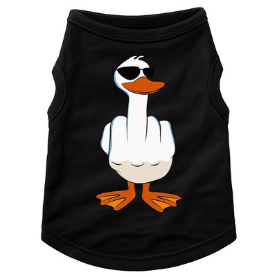 I DonT Give A Duck Funny Middle Finger Offensive Rude Duck Doggie Tank