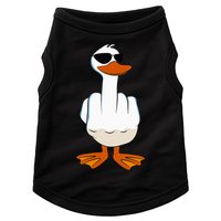 I DonT Give A Duck Funny Middle Finger Offensive Rude Duck Doggie Tank