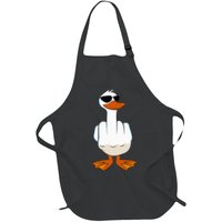 I DonT Give A Duck Funny Middle Finger Offensive Rude Duck Apron