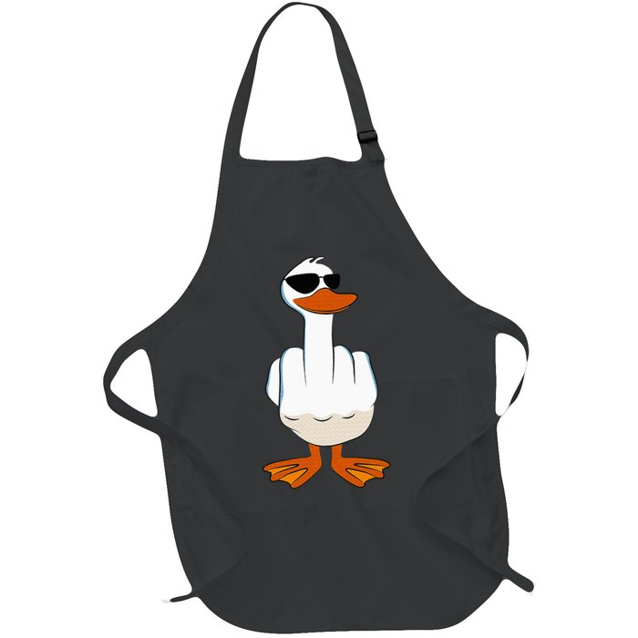 I DonT Give A Duck Funny Middle Finger Offensive Rude Duck Apron
