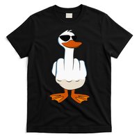 I DonT Give A Duck Funny Middle Finger Offensive Rude Duck T-Shirt