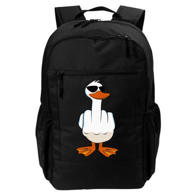 I DonT Give A Duck Funny Middle Finger Offensive Rude Duck Daily Commute Backpack