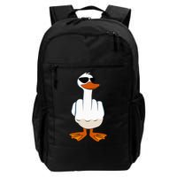 I DonT Give A Duck Funny Middle Finger Offensive Rude Duck Backpack