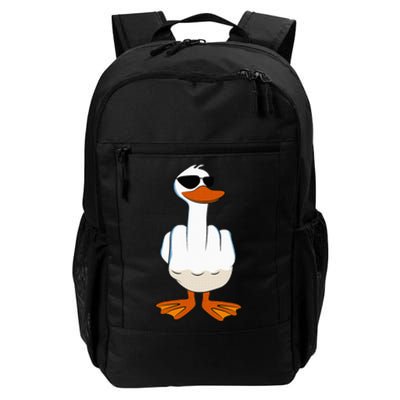 I DonT Give A Duck Funny Middle Finger Offensive Rude Duck Daily Commute Backpack