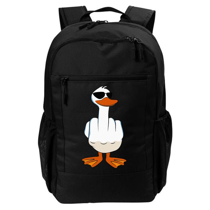 I DonT Give A Duck Funny Middle Finger Offensive Rude Duck Backpack