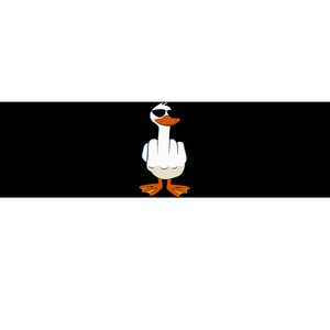 I DonT Give A Duck Funny Middle Finger Offensive Rude Duck Bumper Sticker