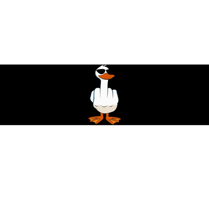 I DonT Give A Duck Funny Middle Finger Offensive Rude Duck Bumper Sticker