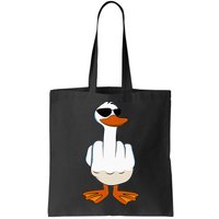 I DonT Give A Duck Funny Middle Finger Offensive Rude Duck Bag