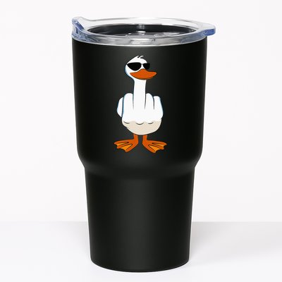 I DonT Give A Duck Funny Middle Finger Offensive Rude Duck Tumbler