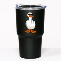 I DonT Give A Duck Funny Middle Finger Offensive Rude Duck Tumbler