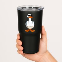 I DonT Give A Duck Funny Middle Finger Offensive Rude Duck Tumbler