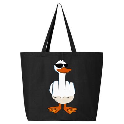 I DonT Give A Duck Funny Middle Finger Offensive Rude Duck 25L Jumbo Tote